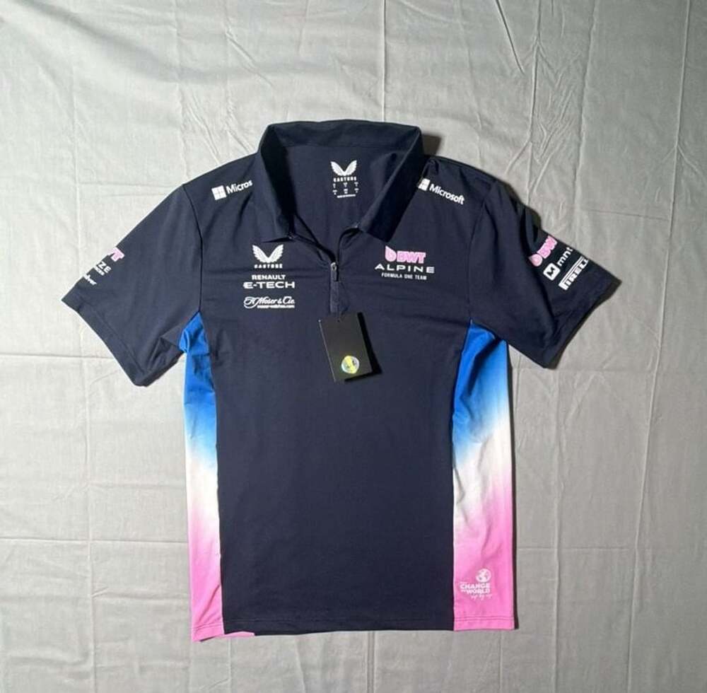 Castore Alpine F1 Team Polo Size S Navy